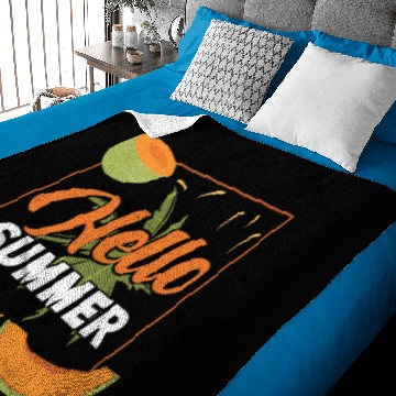Discover Hello Summer Gift Melon Refreshing Hot Baby Blankets