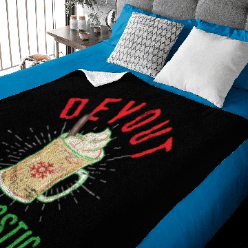 Discover Devout Eggnostic Funny Eggnog Design for Egg Nog Lovers Baby Blankets