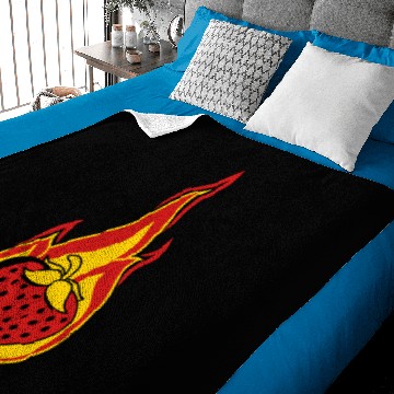 Discover fire flame burning hot hot strawberry fruity delic Baby Blankets