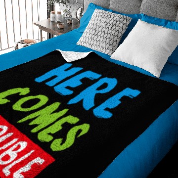 Discover Here Comes Trouble Baby Blankets