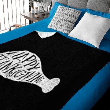 Discover Happy Thanksgiving Turkey Leg 3 Baby Blankets