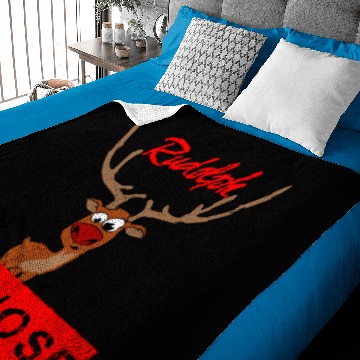 Discover Rudolph and the red nose on Xmas Baby Blankets