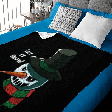 Discover Angry snowman Baby Blankets