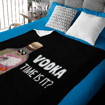 Discover Vodka Time Is It Funny Vodka Pun Baby Blankets