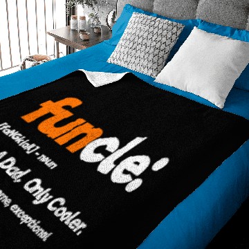 Discover Funcle Funny Uncle Baby Blankets