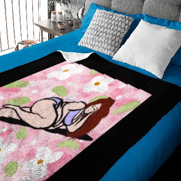 Discover Red in Lilac Baby Blankets