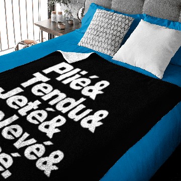 Discover Ballet Dance Movements Baby Blankets