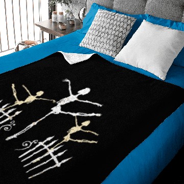 Discover Funny Skeleton - Ballet Dancing Bones Movement Baby Blankets