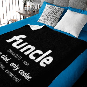 Discover Funcle Funny Uncle Baby Blankets