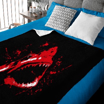 Discover SHARK ATTACK ARTWORK Baby Blankets