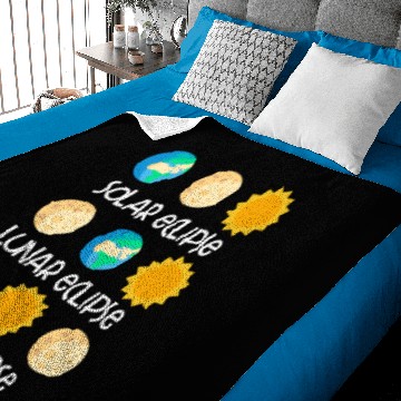 Discover Solar Eclipse Lunar Eclipse Apocalypse Funny Joke Baby Blankets