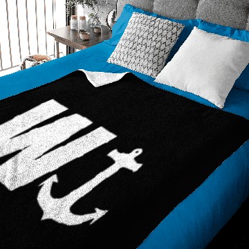 Discover W Anchor Baby Blankets