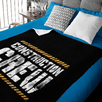 Discover Construction Worker Construction Team Baby Blankets