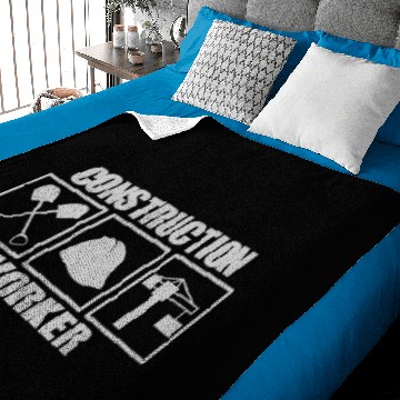 Discover Construction Worker Work Baby Blankets