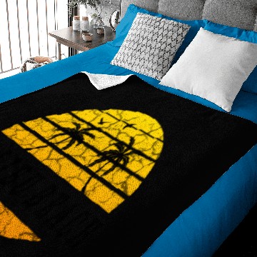 Discover Malibu Beach black Baby Blankets