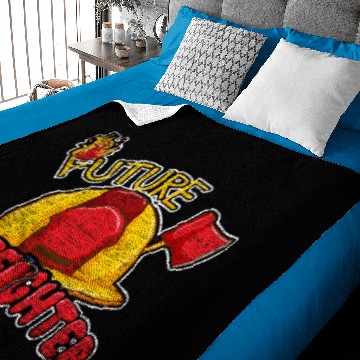 Discover Future Firefighter Baby Blankets
