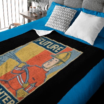 Discover Future Firefighter Fire Brigade Baby Blankets