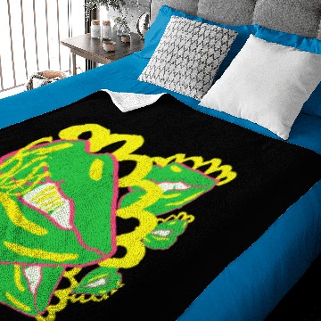 Discover Psychedelic Mouth Lips Baby Blankets