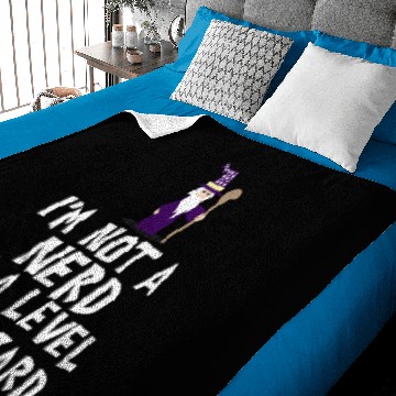Discover I'm not a nerd I'm a Level 99 Wizard Baby Blankets