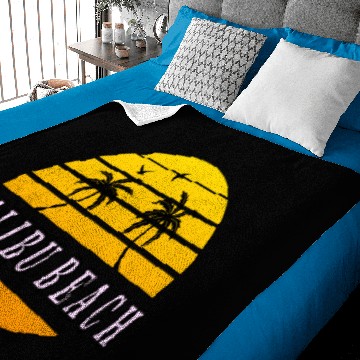 Discover Malibu Beach pink Baby Blankets