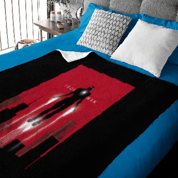 Discover Iron Man Takes Flight Baby Blankets