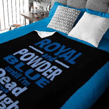 Discover royal and powder blue Baby Blankets