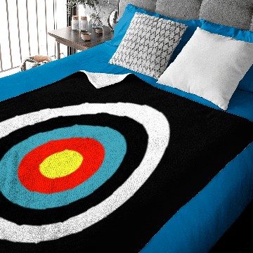 Discover Bullseye Archery Target Shooter Rings Baby Blankets