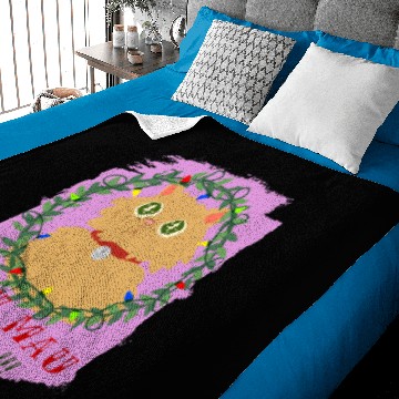 Discover Mau Mau Miau !!! soft kitty Christmas animal love Baby Blankets