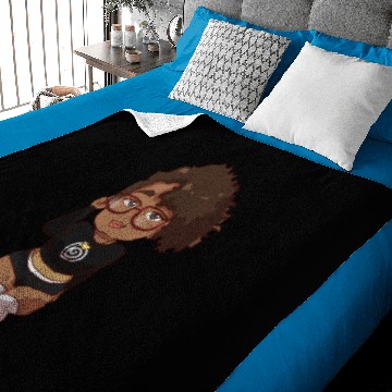 Discover Black Girl Chibi Baby Blankets