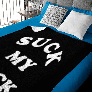 Discover NICK CAVE INSPIRED 'SUCK MY DICK' Baby Blankets WHITE
