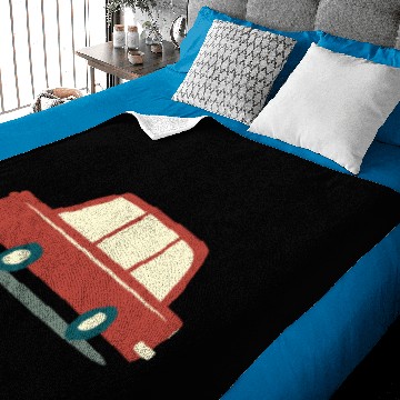 Discover Vintage Retro 1950’s Red Car Baby Blankets