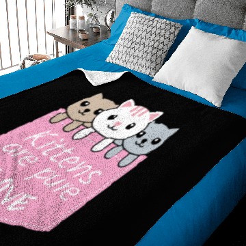 Discover Kittens are Pure Love Baby Blankets
