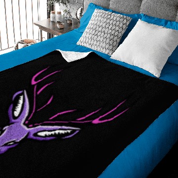 Discover Jackalope Head Mascot Baby Blankets