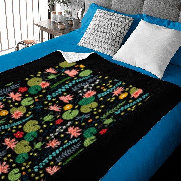 Discover summer water lily Baby Blankets