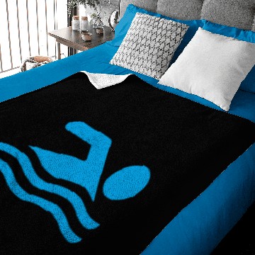 Discover Swimmer Icon funny Baby Blankets