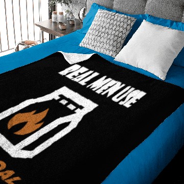 Discover Real Men use charcoal Baby Blankets