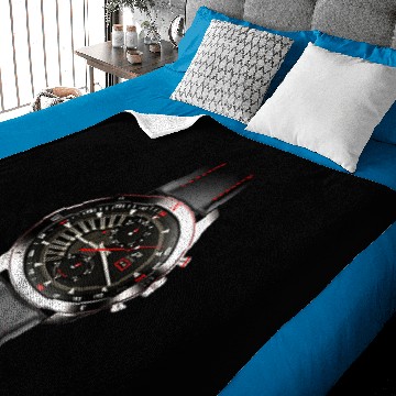 Discover black leather strap Baby Blankets