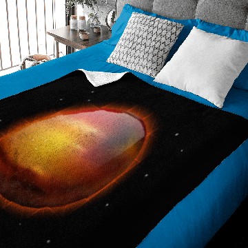 Discover Solar System Red Planet Mars Space Stars Baby Blankets