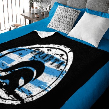 Discover Sparta on Round with Greece Flag Background Baby Blankets