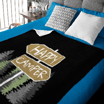 Discover Happy Camper Camping Baby Blankets