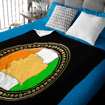 Discover Ivory Coast Flag Map Baby Blankets