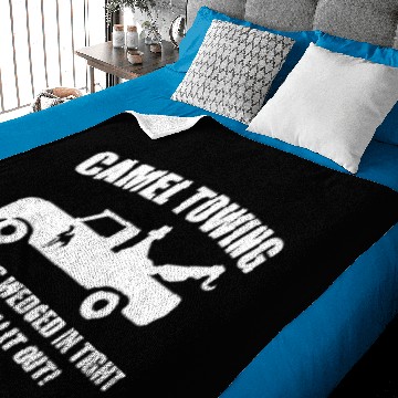 Discover camel towing when it s wedged engineer dad Baby Blankets