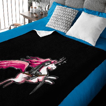Discover Death Rides a Pink Pony Baby Blankets