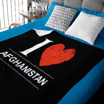 Discover I Love Afghanistan Baby Blankets