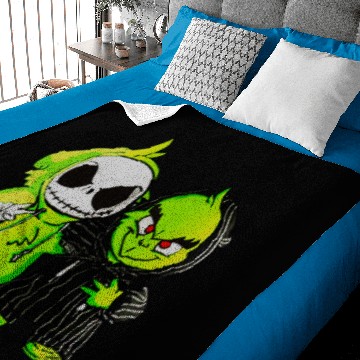 Discover Christmas funny character and Jack Skellington Baby Blankets
