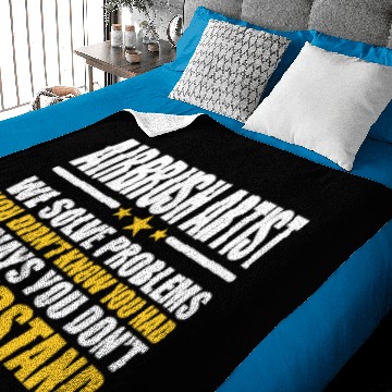 Discover Airbrush Artist Solving Problems Gift Baby Blankets