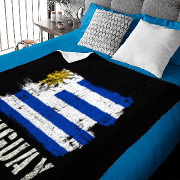 Discover World Championship Uruguay Baby Blankets