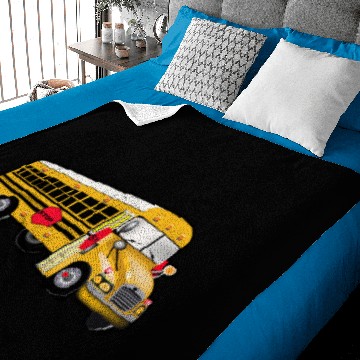 Discover School Bus Baby Blankets