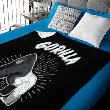 Discover Gorilla ape primate human king kong silverback Baby Blankets