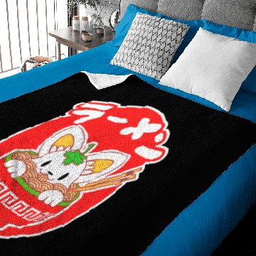 Discover Cat Ramen Baby Blankets